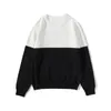 Maat M-2XL Heren trui Causal Black White Contrast Kleur Lange Mouwen Paar Sweaters Streetwear Pullover Mannelijke Tops