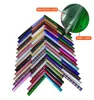 Decorative Stickers Rich color 1 sheet 25cmx100cm Laser Heat Transfer Vinyl Camouflage Rainbow Iron on Film HTV