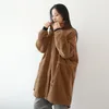 Johnature Words Corduroy Parkas Vintage Stand Тепловые пальто зима с длинным рукавом толстые лоскутные женские ткани ретро Parkas 210521