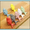 HANDLAR PLS DOOR HARDWARE BUILDING Tillförsel Hemträdgård Barn Der Knobs Fish Shape Ceramic For Kids Room Kitchen Cabinet Cupboard Furni