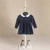 2020 Nuovo autunno Cotton Baby Girls Cartoon maniche a maniche lunghe vestito per bambini Abbigliamento per bambini Bambini Abiti da principessa Abiti casual 2-7 Years Q0716