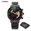 Sinobi Luxury Business Męskie zegarki Unikalny projekt Calder Clock Moda Chronograph Zegarek Kwarcowy 2021 Relogio Masculino Q0524