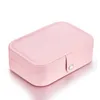 Bamoer Pink Multi-Function Pu Leather Jewel Box Storage Box Ring Display Case Lady Storage Box Cage Only BZ0065