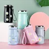 Water Bottle With Rope Stainless Steel Small Daisy Portable Vacuum Flask 280ml 320ml