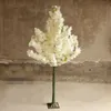 1.5M 5Ft Altezza festa Bianco Cherry Blossom Tree Road Cited Simulazione Albero di fiori di ciliegio per centrotavola per feste di nozze Decor bianco rosa