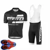 Mens Cycling Jersey Set 2021 Zomer Scott Team Korte Mouw Bike Shirt Bib Shorts Suits Sneldrogend Ademend Racing Kleding Maat XXS-6XL Y21041075