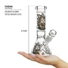 REANICE 유리ﾠBongs Mini Handmade Green Bong 스모킹 워터 파이프 WithﾠDownstem