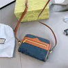 2021 mini bolso de hombro de cuero genuino de moda para mujer, bolsos con letras, carteras de cambio, bolsos cruzados clásicos para mujer, bolsos de noche con caja