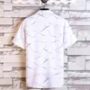 Design de moda branco preto manga curta casual camisa masculina impressão de praia blusa roupas de verão mais asiático tamanho 5xl 6xl 7xl 210626