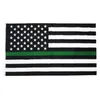 3x5ft Black American Polyester No Quarter verrà dato USA USA Historical Banding Bandiera bandiera a doppia faccia a doppia faccia a 6 colori 0426