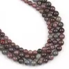 Natural Rubys Sapphires Bead 5/6/7mm Round Loose Spacer Gems Beads for Jewerly Making DIY Bracelets 15inch Mineral Stone