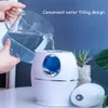 800ML Ultrasonic Humidifier Air Humidificador Aroma Essential Oil Diffuser Fresher Fogger with LED Light for Home Office 210724