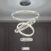 Moderne Luxus Runde Kristall Große Kronleuchter Beleuchtung Für Villa Treppe Cristal Wohnzimmer Restaurant DIY Lampe Chrom Gold