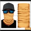 Велоспорт Caps Masks Solid Color Bandana Bandana Buffs Шеи Гайтер Оголовье Женщины Мужчины на открытом воздухе Бесшовные Balaclava Многофункциональный Маска Шарф Hea Jyqvx