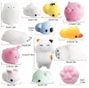 Creative fidget pvc animal extrusion vent toys squishy rebound funny gadget decompression toy mobile pendant cute gift