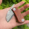 Special Offer Small Damascus Folding Knife VG10 Damascuss Steel Blade Stainless Steels Sheet + Rosewood Handle EDC Pocket Knives