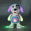 الالكترونيات Robotselectronic الروبوتات الكلب لعبة موسيقى ضوء الرقص المشي لطيف الطفل هدية 3-4-5-6 سنوات الاطفال ألعاب الأطفال الصغار الحيوانات ب