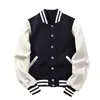 Arrival Spliced Brand Single Breasted Patchwork Short Style Rib Sleeve Bomber Jacket Men Cotton Casual Baseball Coat 210927