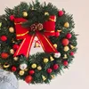 装飾的な花の花輪2021クリスマスリース屋外クリスマスデコレーションサインホームガーデンオフィスポーチフロントドアハンギングガーリ