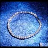 Hiphop sieraden goud drievoudige kleuren 4 mm 6 mm beschikbaar cz diamant verharde koper tennisketen armband dp8fu bazhm