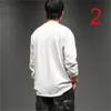 Camiseta de manga larga para hombre, tendencia de algodón, versión coreana delgada para hombre de la hermosa marea 210420