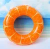 2021 neueste wassermelone lemmon Donut aufblasbare schwimmen ring kinder schwimmen pool Floats Tubes Strand wasser party spielzeug 90 cm