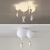 Plafond moderne à LEDs suspension pour chambre d'enfants chambre d'enfant créatif astronaute ballons suspendus lumière Foyer déco luminaire