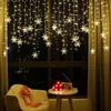 3.5m Xmas Decoratie Sneeuwvlok LED Licht Kerstmis Garland Jaardecoratie Kerstversiering voor Home Wall Decor Navidad 211104