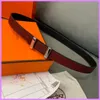 Cinturones Cinturón de diseñador para hombre Cuero Moda Accesorios para mujer Carta de lujo Ancho de la cintura 2.3 cm Casual Business Hebilla de plata Nuevo D2112303F