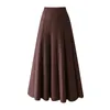Jxmyy Autumn and Winter Versing of Knitting Big Skirt Thick Woolen Skirt Warm Skirt 210412