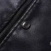 Mens Leather Jackets Motorcycle Stand Collar Zipper Pockets Male Vintage PU Coats Biker Faux Leather Fashion Outerwear 210518