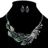 Earrings & Necklace Peacock Tail Jewelry Sets For Women Jewellery Earring Set Banquet Party S267