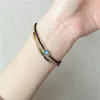 Naturfärgad Mix Tourmaline Bead Handgjorda Kvinnor 14k Guldfyllda Kedjan Dubbelskikt Armband Semi Precious Smycken