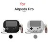 게임 콘솔 스타일 실리콘 이어폰 사과 AIRPODS에 대 한 보호 케이스 1 2 PRO 무선 블루투스 3D 게임 콘솔 Shockproof 커버