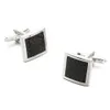 Cufflinks de fibra de carbono quadrado camisa de jóias cufflink para mens marca moda manguito de casamento noivo noivo botão manguito ae585019513088