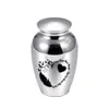 5 färger Cremation Urns Pendant Ashes Keepsake Pets /Human Memorial Mini Urn Funeral Jar med Pretty Package Bag