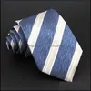 Neck Aessoriesneck Ties Fashion Polyester Necktie For Men Business Meeting Formal Striped Dot Floral 8Cm Jacquard Tie Daily Wear Cravat Suit