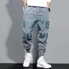 Hommes Jeans Pantalon Fashion 2021 New Hip Hop Cargo Casual Harem Joggers Streetwear Denim Pantalons Y0927