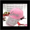 Ins Fashion Luxury Designer Colorful Diamonds Crystal Crown Blue Jeans Demin Summer Baseball For Women Girls Sun Hats6529725255C