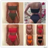 Sexy Bikini Frauen Bandage Set Push-up Gepolsterter Bh 2 Stück Badeanzüge Bade Dame Bademode Gym anzug yoga Sportwear