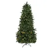 Garden Decorations FCH 7.5ft Flocking Tied Light Christmas Tree Christmas decoration