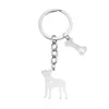 304 Stainless Steel Doberman Pinscher chains Pet Memorial Jewellery Trendy Dog Bone Chains Key Rings For Women Men