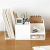 Office Storage Box Desktop Organizer Szuflada Student Sundries Holder Holder Magazyn Książka Stoisko Kosmetyczne Okulary Rack 210922