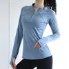 yoga tops Women's autumn and winter new double-line zipper long-sleeved yoga shirt quick-drying fitness clothing running sports jacket