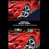 赤い菱形Centenario 1：8ハイパーカーモデルビルディングブロックスーパーレーシングスポーツカー3874PCS K1-1BブリックC61042 20001 20086誕生日おもちゃクリスマスプレゼント