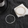 3mm Cubic Zirconia Tennis Armbanden Iced Out Chain Crystal Wedding Armband voor Vrouwen Mannen Goud Zilver Kleur Armband