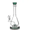 Kerosene lamp shape beaker bongs hookah glass water pipe oil rigs recycler bong double filter dab rig