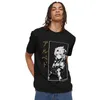 Albedo Genshin Etki Tshirt Erkekler Kısa Kollu Baskı Tişört Serin Anime Oyunu T-Shirt Pamuk Street Giyim Moda Tees Mal Y0901