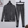 Pantaloni Plein Philipps BEAR Mens HOODIE JACKET Set PANTALONI CRYSTAL SKULL Tuta Uomo Felpe Sporting Casual Tute Joer Giacche Suit 74163