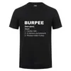 Office Burpee Definition T Shirt Divertente regalo di compleanno per uomo Streetwear T-shirt in cotone allentato Abbigliamento da allenamento Crossfit 210629